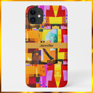 Colourful Modern Abstract Art Pattern Case-Mate iPhone Case