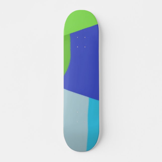 colourful modern abstract art skateboard (Front)