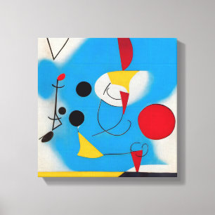 Colourful Modern Abstract Blue Mobile 1 Canvas Print