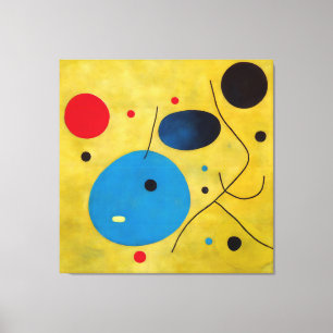 Colourful Modern Abstract Dances and Spectators Canvas Print