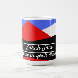 Colourful Modern Abstract inspirational quote Coffee Mug
