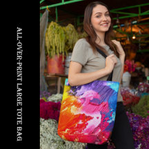 Colourful Modern Abstract Paint All-Over-Print