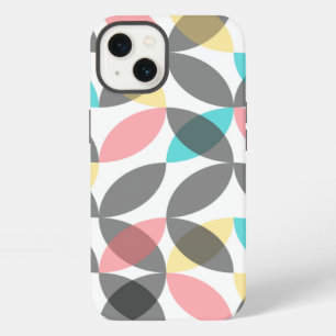 Colourful, modern, cheerful circular geometric iPhone 13 case