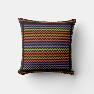 Colourful Modern Chevron Zigzag Cushion