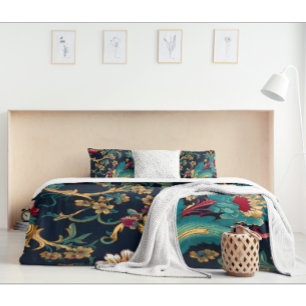 Colourful Modern Chinoiserie  Pillowcase