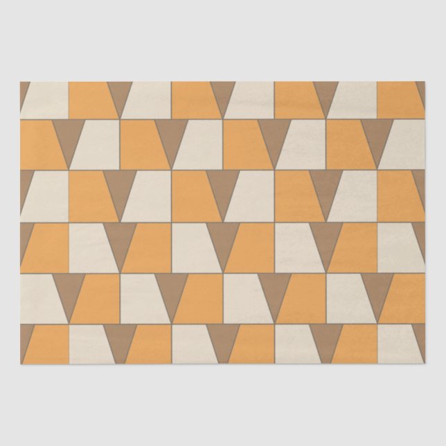 Colourful Modern Contemporary Geometric  Tissue Paper (Front)