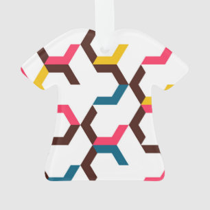 Colourful, modern, cool trendy chevron arrow shape ornament