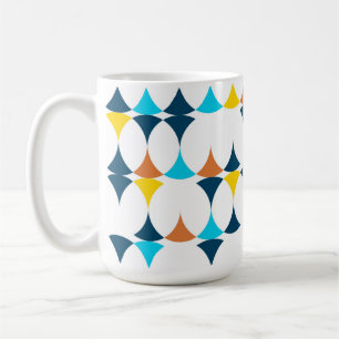 Colourful, modern, cool, trendy geometric shapes coffee mug