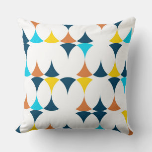 Colourful, modern, cool, trendy geometric shapes cushion