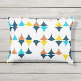 Colourful, modern, cool, trendy geometric shapes outdoor cushion
