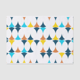 Colourful, modern, cool, trendy geometric shapes tissue paper