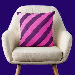 Colourful Modern Cute Stripes Pattern Cushion