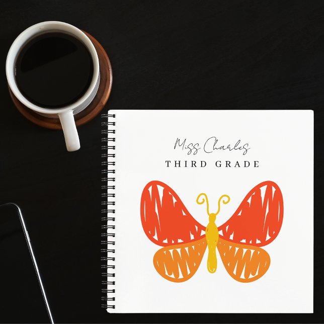 Colourful Modern Cute Teacher Appreciation Gift Notebook (Creator Uploaded)