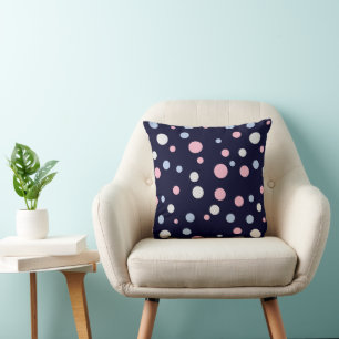 Colourful Modern Dots Pattern  Cushion