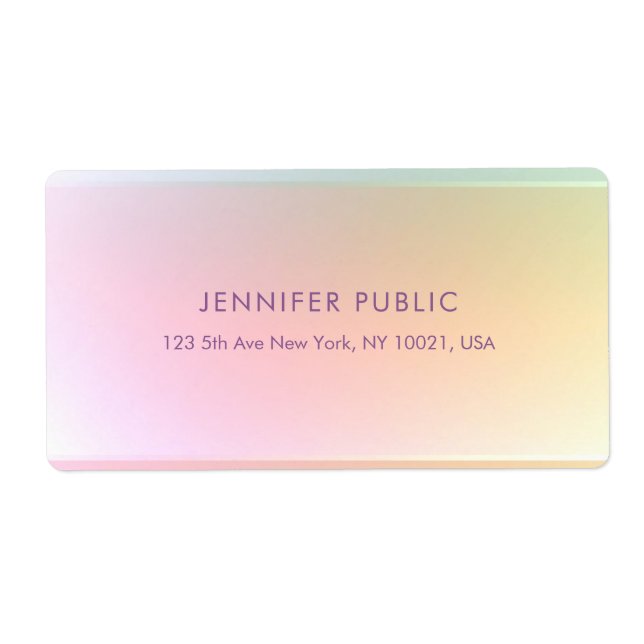 Colourful Modern Elegant Simple Template Trendy (Front)