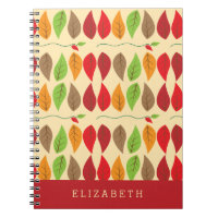 Colourful Modern Fall Leaf Pattern 
