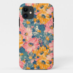 Colourful Modern Flowers Floral Pattern Case-Mate iPhone Case
