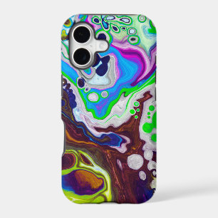 Colourful Modern Fluid Art Pour Painting Cells