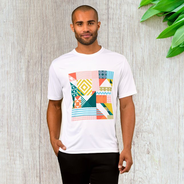 Colourful Modern Geometric Abstract Pattern  T-Shirt (Creator Uploaded)