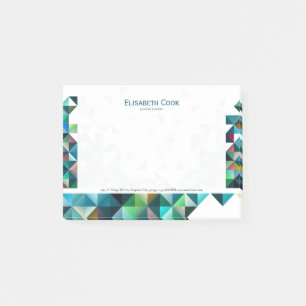 Colourful Modern Geometric Abstract Triangles 3a Post-it Notes