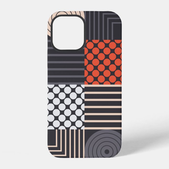 Colourful modern geometric seamless pattern iPhone case (Back)