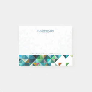 Colourful Modern Geometric Triangles Post-it Notes