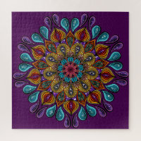 Colourful Modern Mandala Trippy Psychedelic Hippi