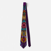 Colourful Modern Mandala Trippy Psychedelic Hippi