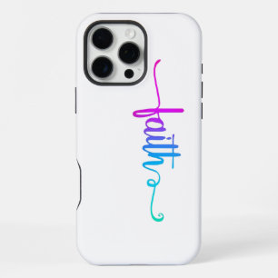 Colourful Modern Minimalist Faith iPhone 16 Pro Max Case