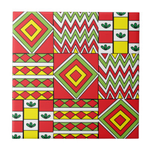 Colourful Modern Moroccan Mosaic Pattern Tile