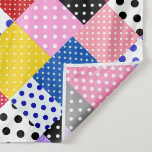 Colourful Modern Mosaic Dots Pattern Tapestry