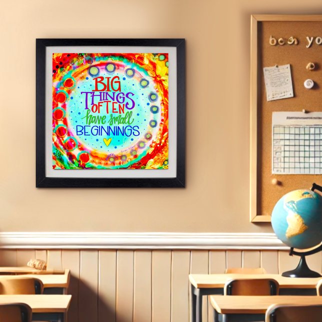 Colourful Modern Motivational Quote Inspiriing  Poster (Creator Uploaded)