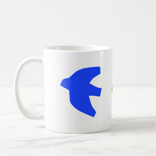 Colourful Modern Nordic Birds Coffee Mug