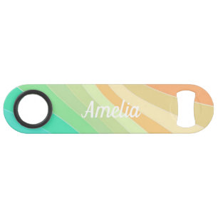 Colourful Modern Pastel Waves Pattern Personalised
