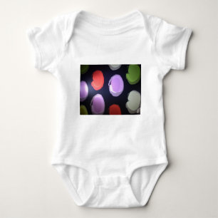 Colourful Modern Pattern Polka Dot Art Print Baby Bodysuit