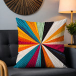 Colourful Modern Quilt Texture Pattern Cushion<br><div class="desc">Colourful Modern Quilt Texture Pattern Throw Pillows features an abstract colourful modern textured look quilt pattern. Perfect for home and office decor and as a gift for family and friends. Created by Evco Studio www.zazzle.com/store/evcostudio</div>