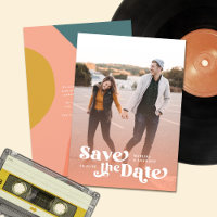 Colourful Modern Retro Full Photo Peach Overlay