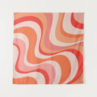 Colourful modern retro waves design
