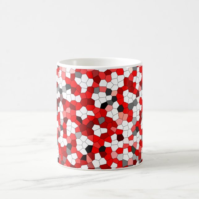 Colourful Modern Stained Glass Pattern Coffee Mug (Center)