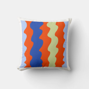 Colourful Modern Striped Throw Pillow – 16x16 Mini