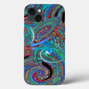 Colourful Modern Trendy Abstract Pattern iPhone 13 Case