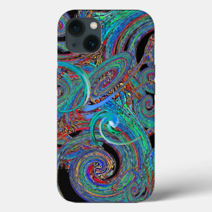Colourful Modern Trendy Abstract Pattern iPhone 13 Case