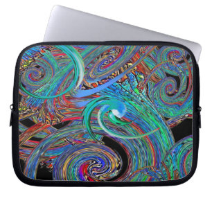 Colourful Modern Trendy Abstract Pattern Laptop Sleeve