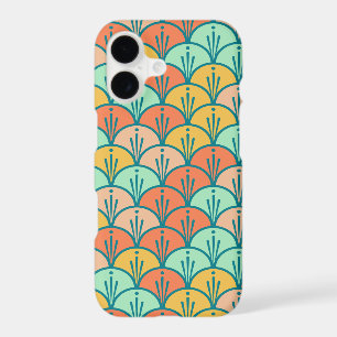 Colourful Modern Trendy Geometric Fish Scale