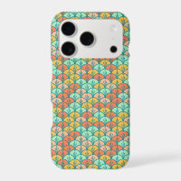 Colourful Modern Trendy Geometric Fish Scale