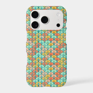 Colourful Modern Trendy Geometric Fish Scale
