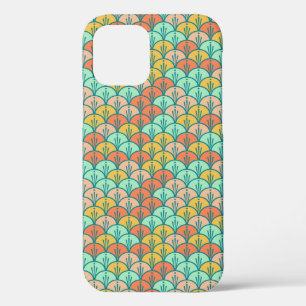 Colourful Modern Trendy Geometric Fish Scale iPhone 12 Case