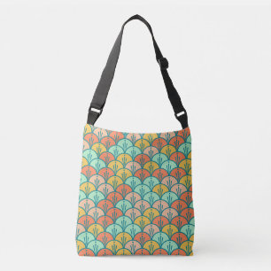 Colourful Modern Trendy Geometric Fish Scale Crossbody Bag
