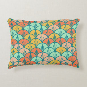 Colourful Modern Trendy Geometric Fish Scale Decorative Cushion