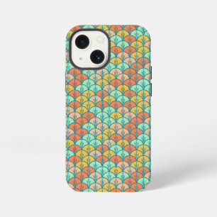 Colourful Modern Trendy Geometric Fish Scale iPhone 13 Mini Case